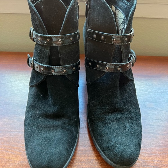 Aquatalia Folly Waterproof Black Wedge Boots - Picture 3 of 8